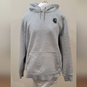 WOMEN'S CARHARTT GRAY HOODIE SWEATSHIRT (sz XL)